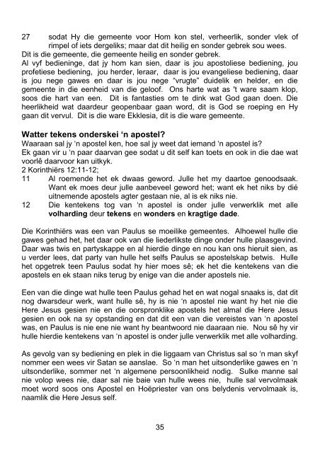 Die Bedieningsgawes van Jesus Christus pdf - Ecclesia