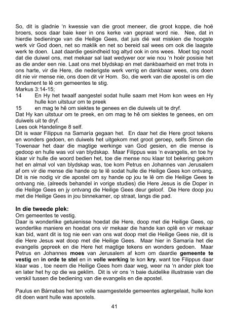 Die Bedieningsgawes van Jesus Christus pdf - Ecclesia