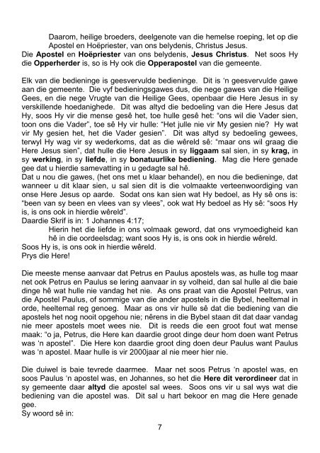 Die Bedieningsgawes van Jesus Christus pdf - Ecclesia