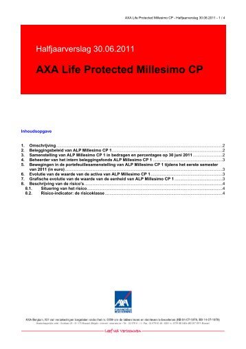 AXA Life Protected Millesimo CP