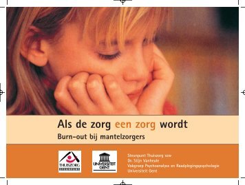 Folder burn-out - Steunpunt Thuiszorg