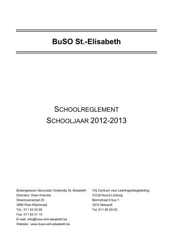 OV1, OV2 en OV3 - BuSO Sint-Elisabeth