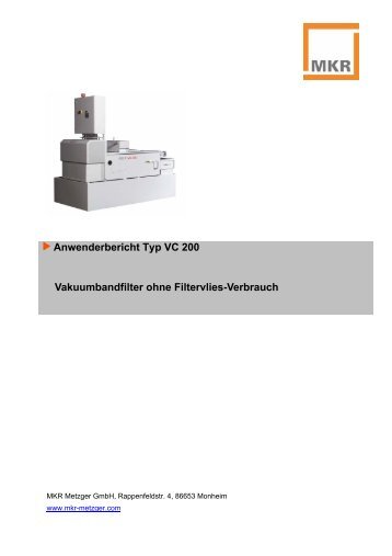 VC 200 - Anwenderbericht Fa. Flender - MKR Metzger GmbH