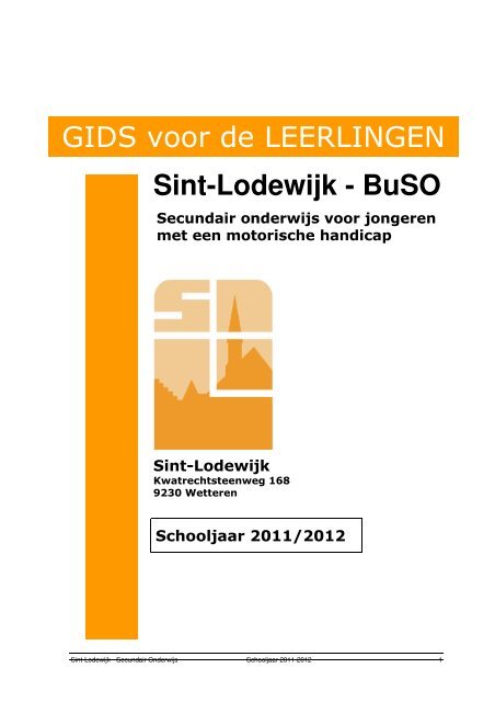 Klik hier voor het schoolreglement - VZW Sint-Lodewijk