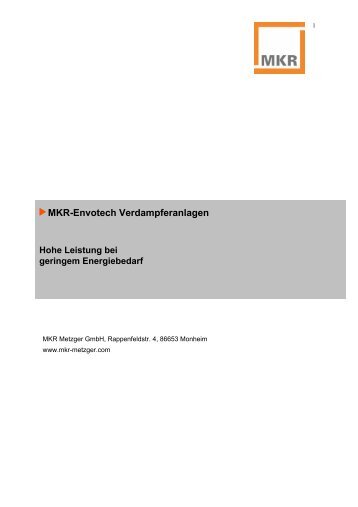 Envotech - Hohe Leistung bei geringem Energiebedarf