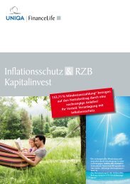 & Inflationsschutz RZB Kapitalinvest
