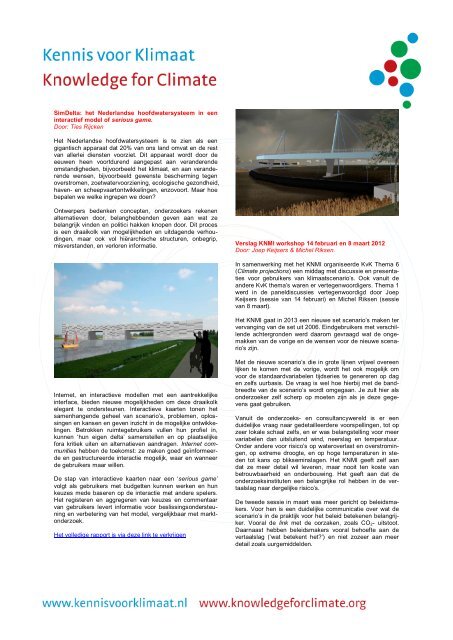 Nieuwsbrief KvK1, april 2012 - Deltaproof