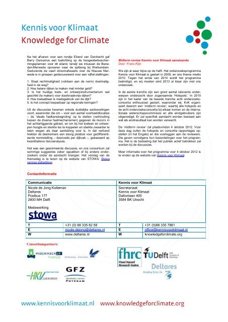 Nieuwsbrief KvK1, april 2012 - Deltaproof
