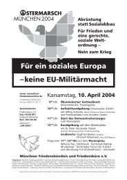 Flugblatt (4seitig) als PDF - Münchner Friedensbündnis