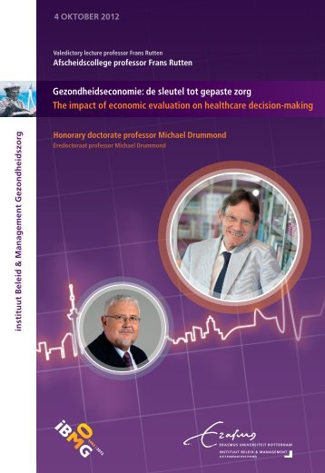 Afscheidscollege Frans Rutten / Eredoctoraat Mike Drummond