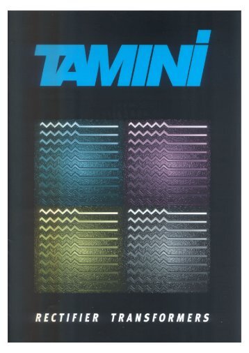 Rectifier Transformers - Tamini Group