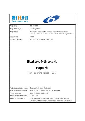 State State-of-the-art report - WageIndicator.org