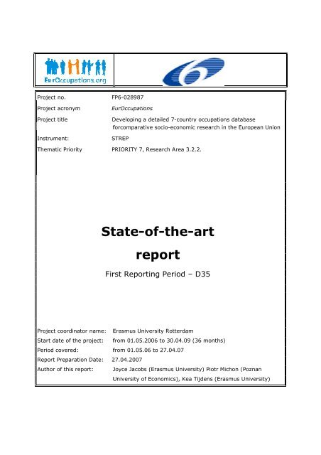 State State-of-the-art report - WageIndicator.org