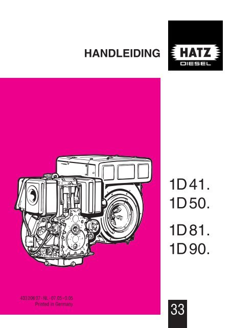 1D41. 1D50. 1D81. 1D90. - bei HATZ