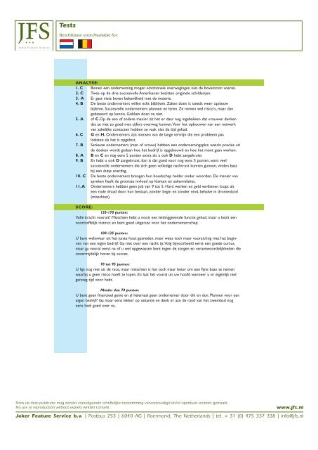 JFS Catalogus (PDF Download Versie)
