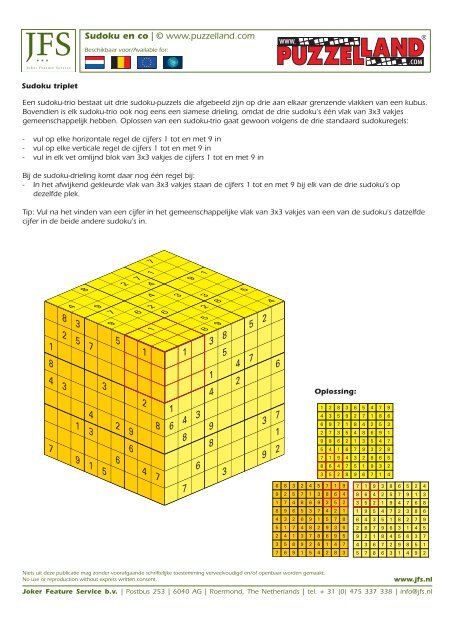 JFS Catalogus (PDF Download Versie)