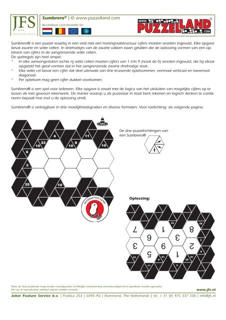 JFS Catalogus (PDF Download Versie)