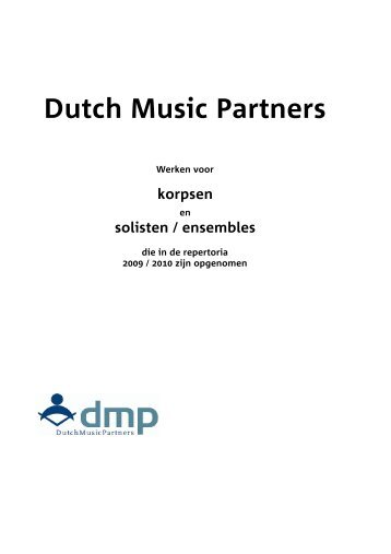 Repertorium werken DMP - Dutch Music Partners