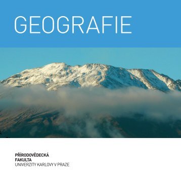 GEOGRAFIE - Přírodovědecká fakulta - Univerzita Karlova