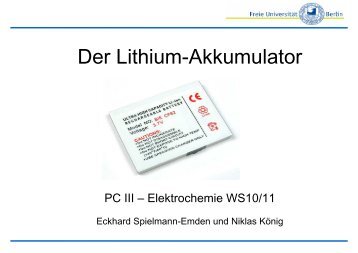 PCIII - Lithium Akkumulator - Userpage