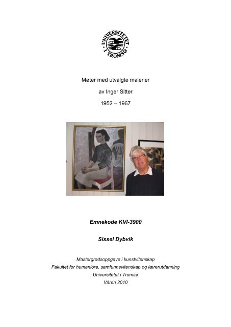 Møter med utvalgte malerier av Inger Sitter 1952 – 1967 Emnekode ...