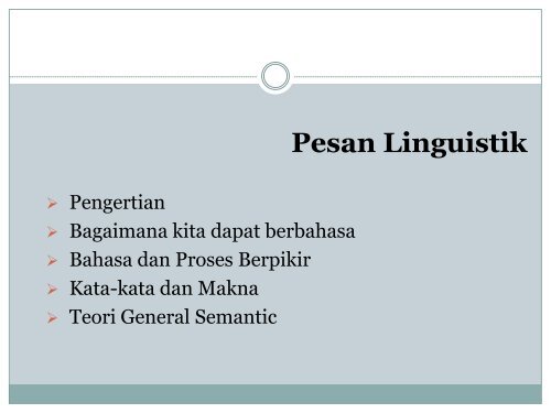 Komunikasi Pesan