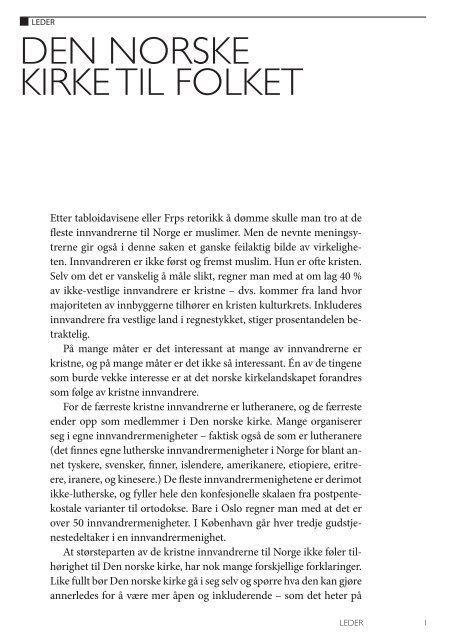 Nytt norsk kirkeblad nr 7-2009 - Det praktisk-teologiske seminar