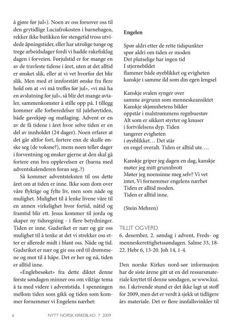 Nytt norsk kirkeblad nr 7-2009 - Det praktisk-teologiske seminar