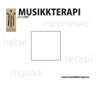 Musikkterapi nummer 2 - 2005