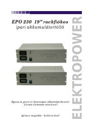 EPO-230 akkumulátortöltő, 19