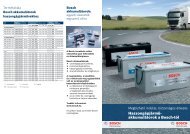Haszongépjármű- akkumulátorok a Bosch-tól