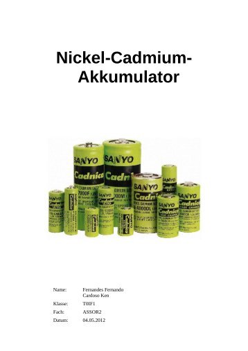 Nickel-Cadmium- Akkumulator