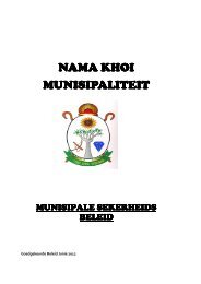 NAMA KHOI NAMA KHOI MUNISIPALITEIT - Nama Khoi Municipality