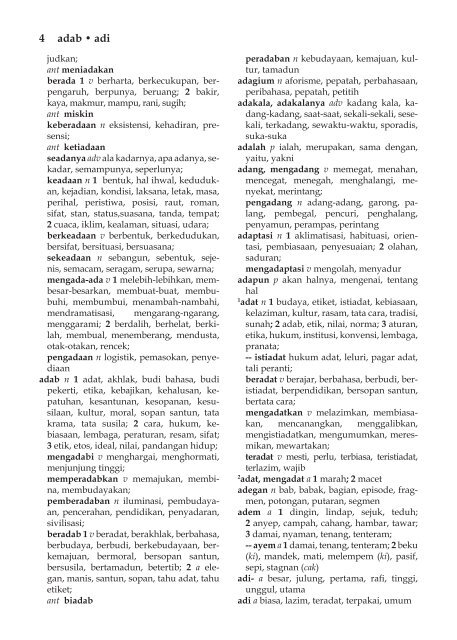 Kamus Besar Tesaurus Bahasa Indonesia pdf The Indonesian