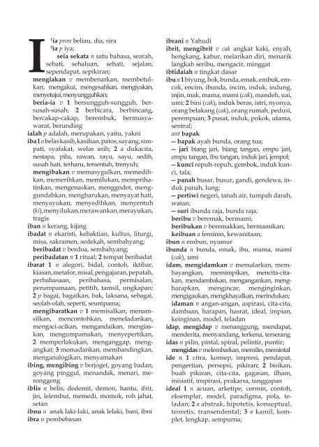 Kamus Besar Tesaurus Bahasa Indonesia pdf The Indonesian