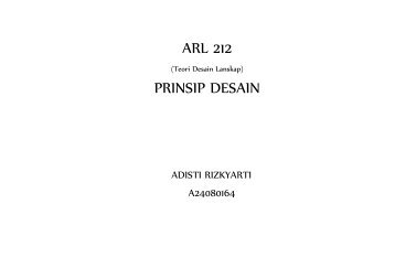 ARL 212. Prinsip Desain. Teori Desain Lanskap. pdf