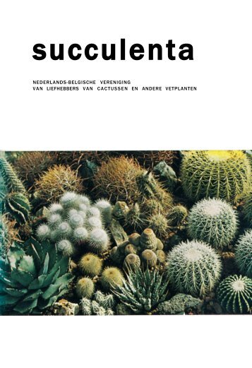 Arie de Graaf en Frans Noltee - Handleiding voor het - Succulenta