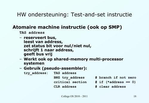 Concurrency en race condities