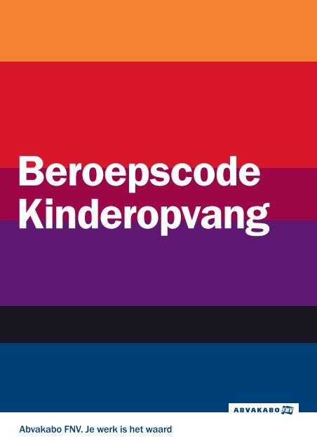 Beroepscode Kinderopvang - Abvakabo