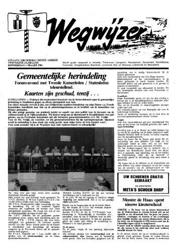 wegwijzer 1984-03-01 - Historische Vereniging Ameide en Tienhoven