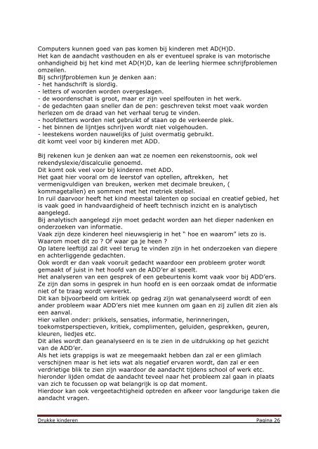 Lees hier de scriptie van Chantal! - Stichting ADD