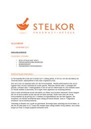 NUUSBRIEF - stelkor pharmacy