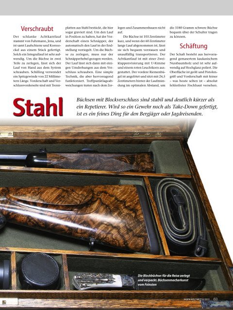 Traum aus Holz und Stahl - bei der Firma Alfred Schilling