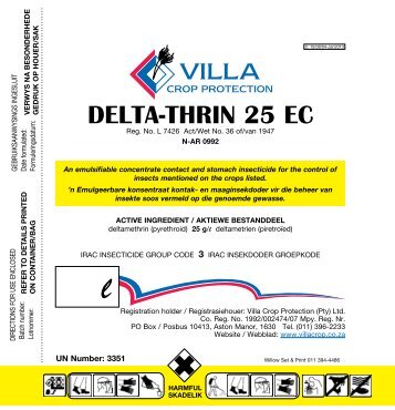 Delta-thrin 25 EC A_Villa - Villa Crop Protection