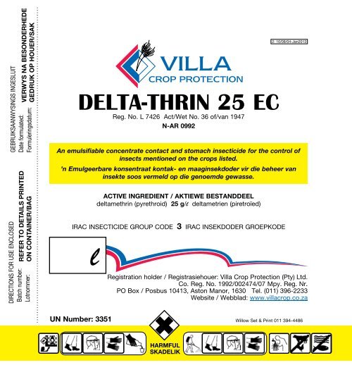 Delta-thrin 25 EC A_Villa - Villa Crop Protection