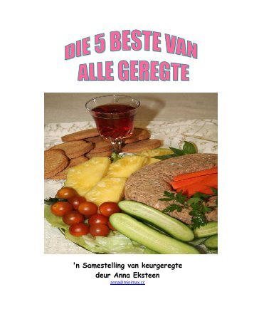 'n Samestelling van keurgeregte deur Anna Eksteen - Peterjasie