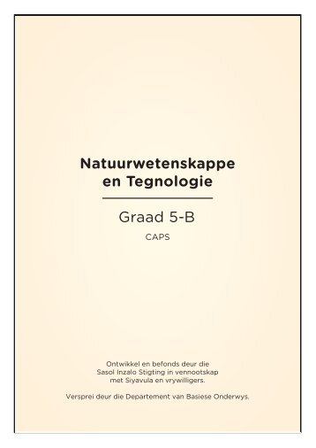 Natuurwetenskappe en Tegnologie Graad 5-B - The Thunderbolt Kids