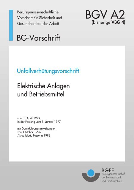 BGV A2 - Elektrische Anlagen & Betriebsmittel.pdf - marvin:service