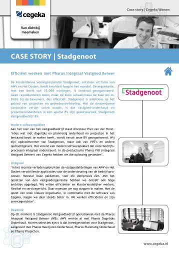 CASE STORY | Stadgenoot - Cegeka