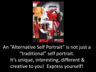 An “Alternative Self Portrait” is not just a “traditional” self portrait. It's ...